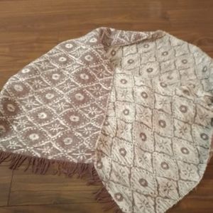 Etereo two tone blanket scarf